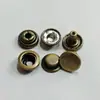 Botão de Pressão Metálico de 15mm para Jaqueta de Botão, Botão de Pressão de Aço Inoxidável, Botão de Sogra, Botão Oculto, Botão Invisível Sem Costura