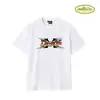 Marca de moda estadounidense Corteiz Camiseta Casual Deportiva Holgada de Manga Corta con Estampado de Barco de Crucero Alcatraz para Pareja