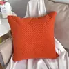Funda de almohada nueva de fábrica de lana de cordero con patrón de ondas acolchada ultrasónicamente algodón almohada simple lisa cojín trasero cojín lumbar