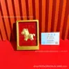 Novo Produto da Shuibei é Sucesso de Vendas, Enfeites de Pônei Baifanglaicai, Ouro Puro 999, Fique Rico Imediatamente, Conjunto com Caixa de Presente, Atacado para Empresas