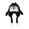 Gorro para Niños Bebé Otoño e Invierno Estilo Dibujos Animados Gorro con Protección para Orejas Casual Cálido Pingüino Gorro de Invierno Engrosado para Hombres y Mujeres