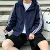 Chamarra cortavientos a rayas de moda transfronteriza, nueva colección primavera/otoño 2026, chaqueta casual versátil y de corte holgado