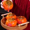 Caqui Ruyi Cerámica Sellada Caja de Dulces de Caqui Feliz Tetera de Dulces Maceta de Cerámica Inauguración de Casa Casa Nueva Ceremonia de Acompañamiento de Boda