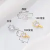 Novo Pingente Pequeno de Botão de Flor Pingente de Cruz Pingente de Trevo de Quatro Folhas DIY Artesanal Criativo Diamante Pequeno Cubo de Açúcar