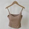 Camisola para Mujer con Sujetador Incorporado para Capas de Otoño e Invierno, Adecuada como Prenda Exterior de Primavera y Verano, con Diseño de Retazos