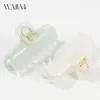Wjia Nuevo Clip de Tiburón de Color Sólido Estilo Simple y Suave Dulce Versátil para Volumen de Cabello Alto Clip para Recogido Accesorios para el Cabello Clip para el Cabello