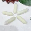 Pendente Hexagonal de Cristal de Pedra Natural Transfronteiriço com Ponta Dupla Pedra de Yoga Irregular Pedra Nua Joia Colar