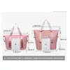 Bolsa de Viagem Expansível de Grande Capacidade Transfronteiriça Bolsa Portátil de Yoga Fitness para Mulheres Bolsa de Armazenamento de Curta Distância com Separação Seca e Úmida Bolsa de Bagagem