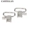Correa Metálica de Acero de Alta Resistencia de 1 pulgada Hebilla Plana Hebilla Metálica de Liberación Rápida Hebilla Metálica de Alta Resistencia Plateada