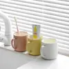 Vaso para enjuague bucal de aspecto elegante para parejas, Vaso simple para cepillado de dientes para mujeres, Cepillo de dientes de plástico accesible de lujo para el hogar, Nuevo producto para hombres