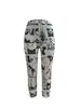 En Stock 2025 Ropa Transfronteriza Europea y Americana Primavera y Verano Casual Estampado de Gato Lindo Moda Pantalones de Nueve Puntos