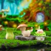 Diário de Exploração de Cogumelos Venenosos Caixa Surpresa Gato Cogumelo Macio Fofo Figura de Resina Brinquedo da Moda Presente Decoração de Casa