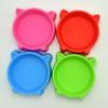Tazón de Plástico para Comida de Mascotas con Forma de Cara de Gato Antiderrames, Tazón de Plástico Antideslizante para Gatos, Tazón para Perros, Venta Directa del Fabricante