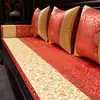 Almofada de Sofá Redwood, Almofada de Sofá Estilo Chinês de Luxo Leve, Espuma de Madeira Sólida de Alta Qualidade, Látex, Bordada, Espessada, Tapete Antiderrapante