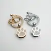 Nuevos Accesorios para Llavero de Pata de Oso con Pedrería Herrajes Metálicos Anillo de Diamante Regalos Creativos Personalizados Colgante para Llavero de Coche