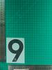 Premier League Negra 24-25 (23cm) Paquete para Adulto Coleccionado A Número de Jersey Estampado de Letras Número Pasta de Transferencia de Calor