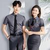 Camisa de manga corta de verano para hombre y mujer traje profesional bancario traje formal de negocios camisa blanca ventas tienda 4S ropa de trabajo