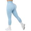 Pantalones de Yoga Explosivos de Color Puro Sin Costuras Ajustados Estéreo para Correr al Aire Libre Ropa de Yoga Casual para Vientre Ajustado Cadera Ajustada para Mujer