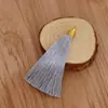 Adorno de borla con hilo dorado de 8 cm, material de poliéster, accesorios para prendas de vestir, accesorios de borla colgante hechos a mano para DIY, compra al por mayor para mejor precio