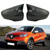 Adecuado para Renault Captur 12-19, cubierta de espejo con patrón de fibra de carbono, espejo retrovisor tipo bocina