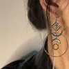 Aretes de Estilo Exótico de Venta Caliente Retro Literario Clásico Dignificado Ganchos para la Oreja Versátil Hueco Moda Borla Colgantes