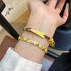 Pulseira Cônica Triangular Shajin Xiaojin Tuo Jiyan do Vietnã de Longa Data DIY Corda de Mão Trançada Feita à Mão Versátil para Homens e Mulheres