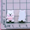 Mini Blancos Pequeños Estilo Dibujo Animado Juguetones Materiales Hechos a Mano Parches Pegamento en Crema Animal Huevo Escalfado Resina Accesorios DIY