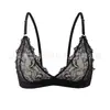 Ropa Interior Sexy de Encaje Nuevo Transfronteriza Europea y Americana para Mujer Hebilla Trasera Delgada Cómoda Transpirable Sujetador Francés Venta al por Mayor de Comercio Exterior