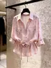 Verão 2026 Novo Design Francês Exquisito Moderno Elegante Feminino Único Lindo Top Camisa em Forma de Coração