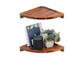 Estantería de Almacenamiento para Entrada de Esquina Montada en Pared Estantería de Almacenamiento para Adornos de Plantas en Maceta Estantería para Especias de Cocina Estantería de Almacenamiento para Cosméticos Estantería