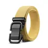 Cinturón de Cuero Tejido de Alta Elasticidad Más Vendido Cinturón de Nailon con Hebilla Automática para Hombres Jóvenes y de Mediana Edad Cinturón Casual de Lona Cinturón para Hombre