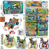 Gran colección de juguetes nuevos de tablero colgante, un tablero, traje inercial para niños, simulación de excavadora, grúa, camión de bomberos, venta al por mayor