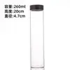 Fábrica de Origen Botella de Vidrio de Gran Diámetro de 47 mm con Tapa de Madera de Acacia, Botella para Exhibición de Cuentas de Pulsera de Madera de Águila, Al por Mayor en Stock