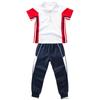 Roupa Esportiva Bordada Rosa Estilo Novo de Verão para Alunos do Ensino Fundamental e Médio, Uniformes Escolares, Uniformes de Jardim de Infância, Uniformes de Turma, Conjuntos Casuais de Verão