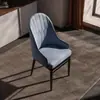 Silla Minimalista Moderna de Lujo Ligero, Silla de Comedor para Hotel, Taburete con Respaldo para Casa de Alquiler, Silla Suave para Ocio en Casa y Mahjong