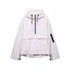 Zaliexpress Comercio Exterior Transfronterizo 2025Ins Moda Femenina Casual Viento Deportivo Chaqueta con Capucha Abrigo