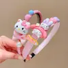 Diadema para niñas con diseño de dibujos animados Kulomi, diadema rota, diadema dentada antideslizante con parte superior de cráneo alto, accesorio para el cabello