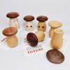 Móveis Fofos Estilo Minimalista, Porta-Palitos de Madeira Maciça, Pote de Palitos Personalizado, Armazenamento Decorativo de Cogumelo, Fofo e Divertido para Uso Doméstico
