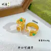 Novo Anel Ruyi Oco Banhado a Ouro Estilo Chinês, Anel Tendência Nicho para Dedo Indicador, Anel de Cauda de Luxo Leve de Alto Padrão, Presente Estilo Antigo para Namorada