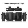 Aplicable a la funda para teléfono móvil Samsung galxyFlip5 todo incluido resistente a caídas retro siflip4 galvanizado plegable con película integrada