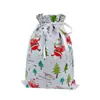 Bolsas de Regalo Navideñas Transfronterizas 2026 Modelo Nuevo Amazon Más Vendido Set de Bolsas de Regalo Navideñas Bolsa con Cordón Bolsa de Dulces