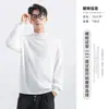 Suéter de Invierno de Cuello Alto Medio para Hombre Yimeng, Prendas de Punto de Manga Larga para Hombre, Camiseta Base Cálida, Moderno y Versátil