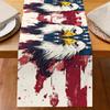 Camino de Mesa Estampado Estilo Pintura al Óleo Europea y Americana al por Mayor Transfronterizo, Mantel Floral Personalizado, Tapete de Mesa para el Hogar, Tapete de Mesa Resistente a Manchas y Aislante al Calor