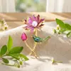 Broche de Flor de Peonía Guofeng para Mujer de Gama Alta Exquisito Estilo Antiguo Primavera y Verano Cheongsam Abrigo Chino Corsage Pin de Abrigo Accesorios