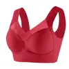 Sutiã Esportivo Sem Costura Estilo Colete Plus Size Transfronteiriço Estilo Europeu e Americano Sutiã Tubinho Push-Up de Seda Gelada