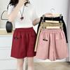 Shorts Casuales de Verano Nuevos para Mujer Talla Grande con Bolsillos de Parche 100kg Versátiles de Cinco Puntos Pantalones Cortos Calientes para Chicas Gorditas 7391