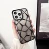 Capa protetora tridimensional galvanizada para iPhone 15, Apple 16 Promax, com diamante 12, glitter gradiente 14