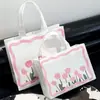 Bolsa Minimalista de Tecido Não Tecido Tulipa, Bolsa Tote Laminada, Bolsa de Presente Espessa, Bolsa de Compras para Roupas, Personalizável