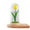 Flor Artificial Mini Tulipán de PU Flor Única Regalo Día de la Madre Día del Maestro Adorno de Flor en Cúpula de Vid Fabricante Amazon