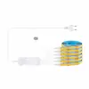 Tira de Luz LED COB para Vitrinas, Gabinetes del Hogar, Interruptor con Sensor, Autoadhesiva, No Requiere Ranuras, Alto Brillo, Sin Puntos de Luz